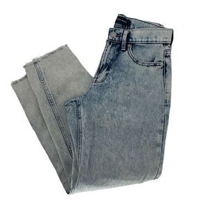 Calvin Klein Womens Distressed Jeans Ankle Denim Light‎ Wash 100% Cotton Size 25